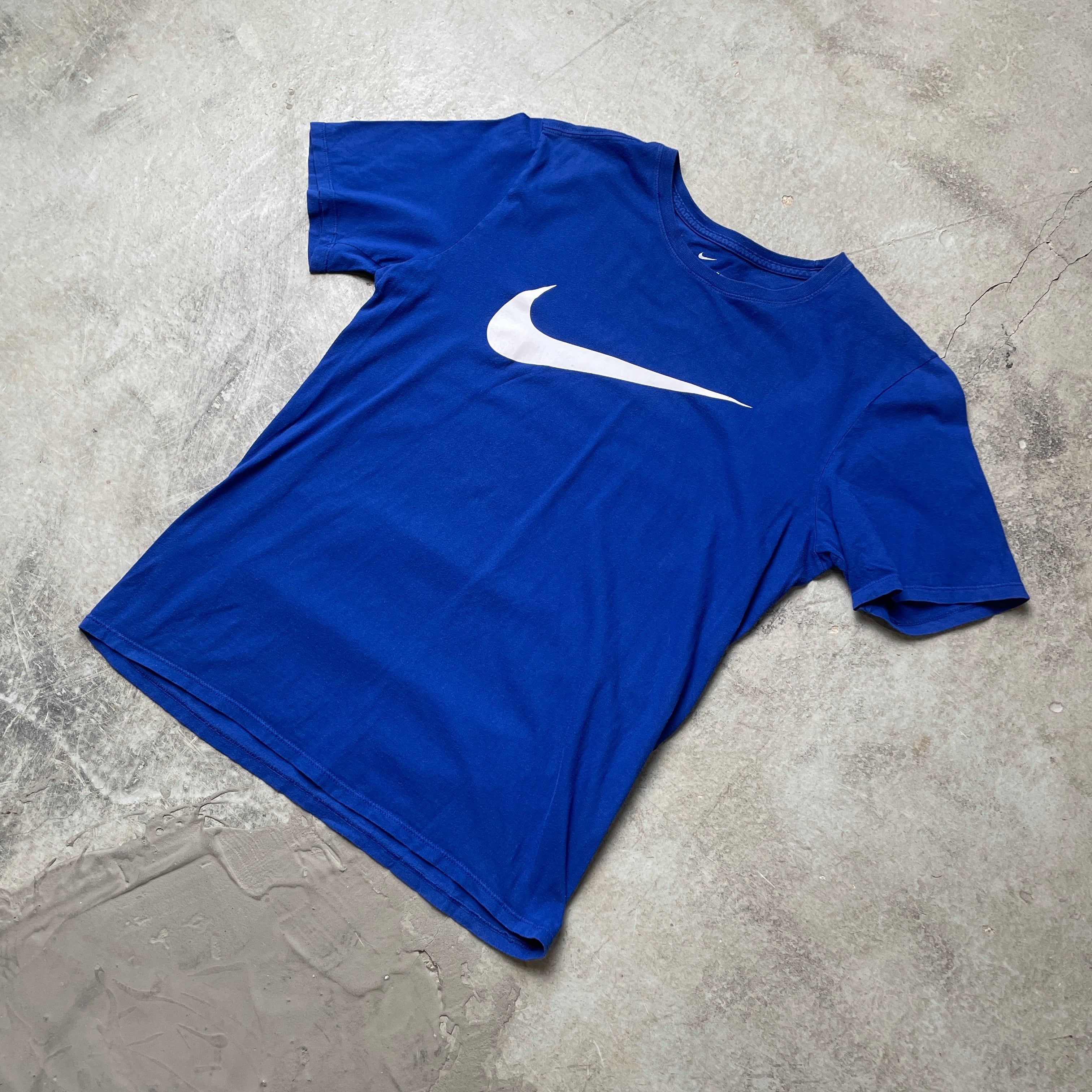 Blue swoosh